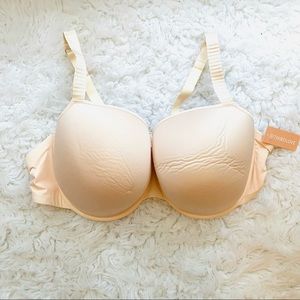 THIRDLOVE  24/7 Classic T-Shirt Bra Plus Size 48D Cream